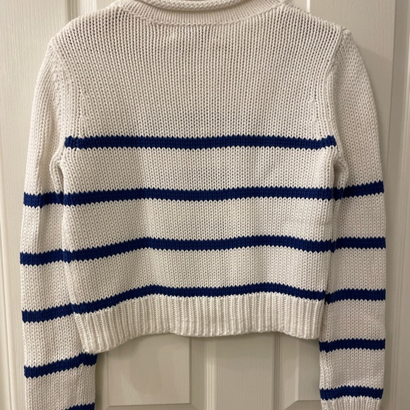 La Ligne White and Blue Striped Sweater - Picture 8 of 12